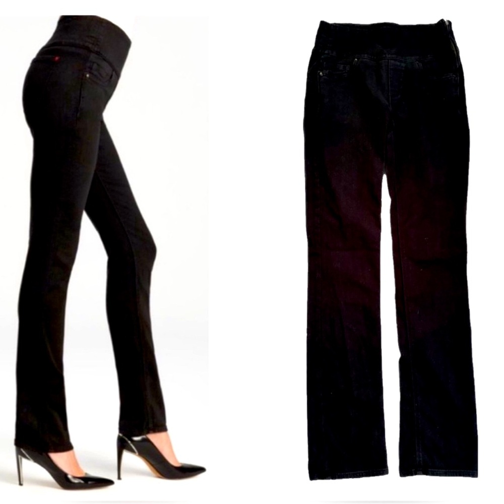 Spanx Black Signature Straight Stretch Shapewear Jeans Size 28